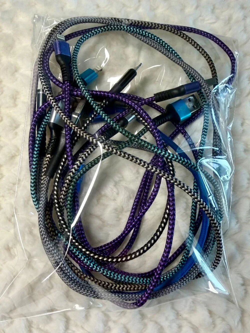 Assorted iPhone Lightning Cable Lot (6)